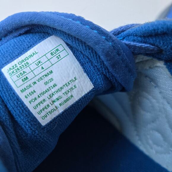 Saucony NEW Jazz Original Blue Grey Mens Size US 5 EUR 37 Womens 6.5 NWOT Retro main image 13